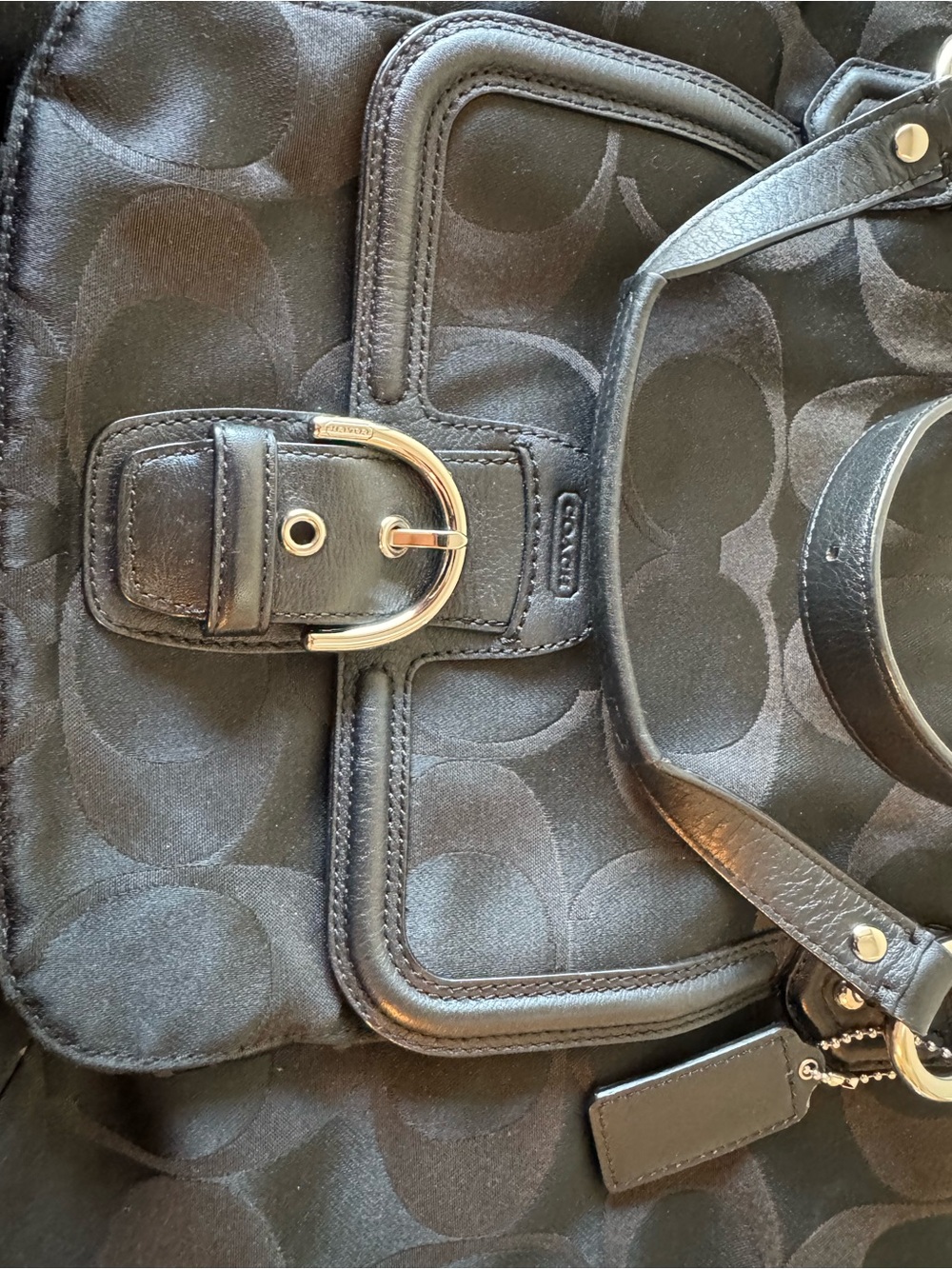 COACH CAMPBELL SIGNATURE SATCHEL tote laptop bag F25290 - Picture 4 of 15
